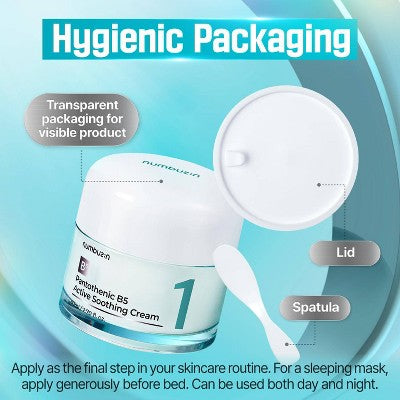 numbuzin No.1 Pantothenic B5 Active Soothing Face Cream 2.7 fl oz - Imperfect Box by This is Beauty US