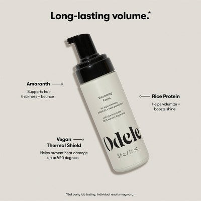 Odele Volumizing Foam for Lift + Heat Protection Hair Mousse 5oz - Imperfect Container by This is Beauty US