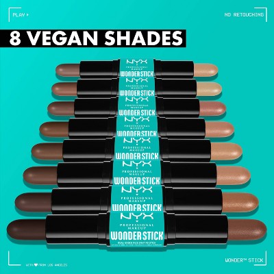 NYX Professional Makeup Wonder Stick 2-in-1 Highlight &amp; Contour 04 Medium 0.28oz - Imperfect Box
