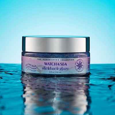 Watch &amp; Sea This Hold Maximum &amp; Shimmery Slickback Glaze Hair Gel 8 fl oz - Imperfect Container