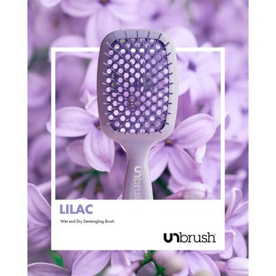 UNBrush Detangling Hair Brush Lilac Light Purple - Imperfect Box by This is Beauty US