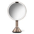 simplehuman 8" LED Light Sensor Makeup Mirror 5x Magnification Rose Gold Steel - Imperfect Box by This is Beauty US