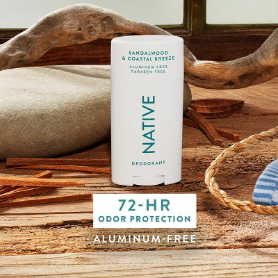 Native Limited Edition Fall Getaway Deodorant Sandalwood &amp; Coastal Breeze 2.65oz - Imperfect Container