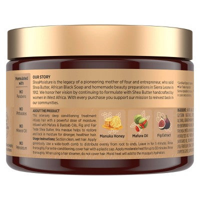 SheaMoisture Manuka Honey &amp; Mafura Hair Oil Intensive Hydration Hair Mask 11.5oz - New by This is Beauty US