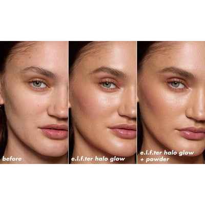 e.l.f. Halo Glow Powder Filter Foundation Light Warm 0.35oz - New