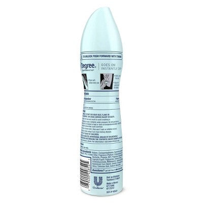 Degree Ultra Clear Black + White Pure Clean Antiperspirant &amp; Deodorant Dry Spray 3.8oz/2ct - New