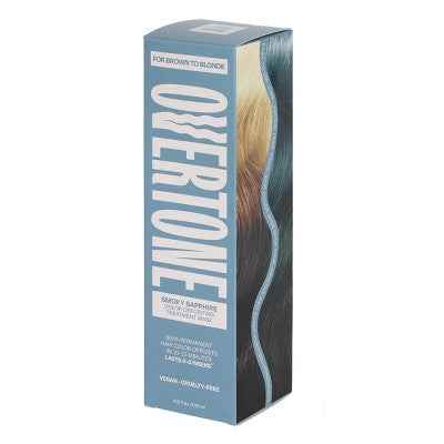 Overtone Smoky Sapphire Hair Mask- Semi-Permanent Hair Dye &amp; Color Conditioner Misty Turquoise for Brown &amp; Blonde Hair - New