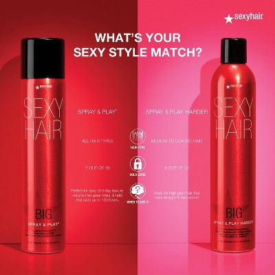 Sexy Hair Spray and Play Harder Hairspray 10oz - Imperfect Container by This is Beauty US