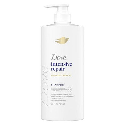Dove Beauty Intensive Repair Hair Shampoo Pump with Glutamic Amino Serum &amp; Bio-Protein Care 28 fl oz - Imperfect Container by This is Beauty US
