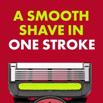 Gillette Labs Mens Special NFL Chiefs Edition Shaving Razor with 4 Refills and Magnetic Stand - New