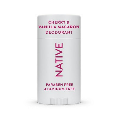 Native Solid Deodorant for Women; Men Cherry; Vanilla Macaron Aluminum-Free 2.65oz - Imperfect Container by This is Beauty US