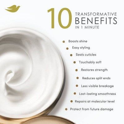 Dove Beauty Intensive Repair Therapy 10-in-1 Serum Hair Mask 9.2oz - Imperfect Container by This is Beauty US