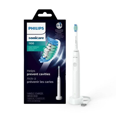 Philips Sonicare 1100 Rechargeable Electric Toothbrush White - Imperfect Box by This is Beauty US