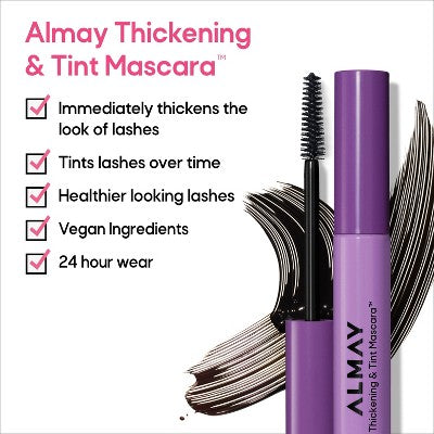 Almay Thickening &amp; Tint Mascara 403 Black Brown 0.28 fl oz - New