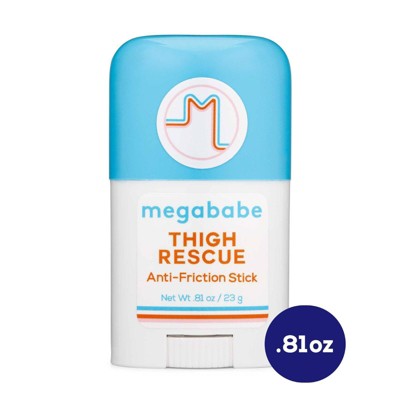 Megababe Thigh Rescue Lotion Anti-Chafe Stick Trial Size Pomegranate/Citrus Scent 0.81oz - Imperfect Container by This is Beauty US