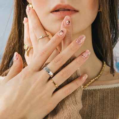 Ohora Gel Nail Gem Line Coco Tweed 30ct - New