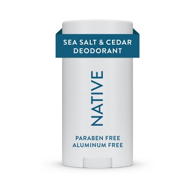 Native Solid Deodorant for Men &amp; Women Sea Salt &amp; Cedar Aluminum-Free 2.65oz - Imperfect Container by This is Beauty US