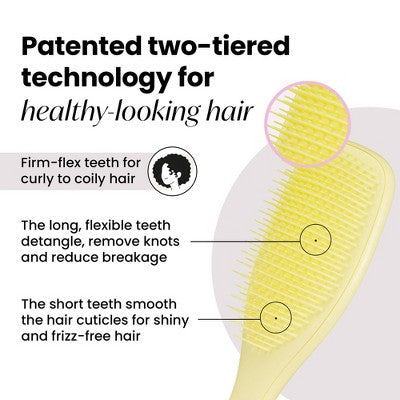 Tangle Teezer Plant Brush Naturally Curly Detangling Hair Brush - Imperfect Box by This is Beauty US