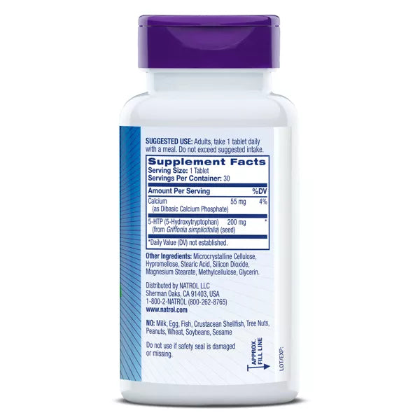 Natrol 5-HTP 200mg Time Release Tablets – 30ct by Top Vita Shop