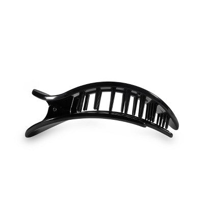 TELETIES Medium Flat Round Hair Clip Jet Black - New by This is Beauty US