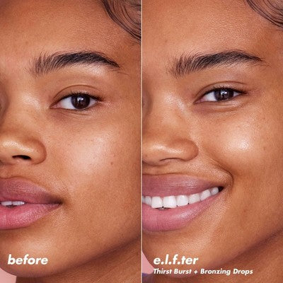 e.l.f. SKIN The Hottest Drops Duo Bronzing Drops &amp; Holy Hydration 2ct/0.33oz - Imperfect Box