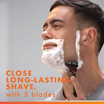 Gillette Fusion5 Value Pack Razor Handle + 5 Blade Refills - Imperfect Box by This is Beauty US