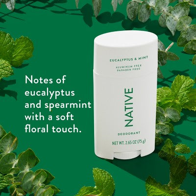 Native Solid Deodorant Eucalyptus &amp; Mint 2.65oz - New by This is Beauty US