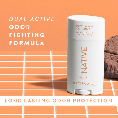 Native Solid Deodorant Sweet Peach &amp; Nectar 2.65oz - Imperfect Container by This is Beauty US