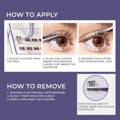KISS Products imPRESS Long Lasting Press-On Self Adhesive False Eyelashes Demi Wispy 25ct - Imperfect Box by This is Beauty US