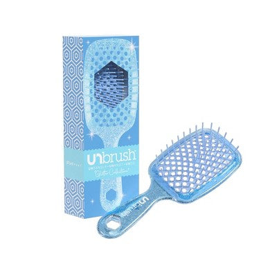 UNbrush Detangler Hair Brush Glitter Sapphire - Imperfect Box by This is Beauty US