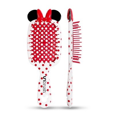 UNbrush Minnie Mouse Detangling Hair Brush White - Imperfect Box by This is Beauty US