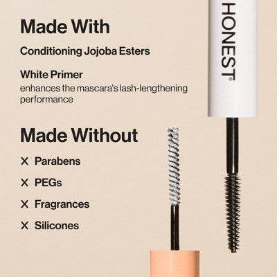 Honest Beauty Extreme Length Mascara + Lash Primer 0.81 fl oz/3pk - New by This is Beauty US