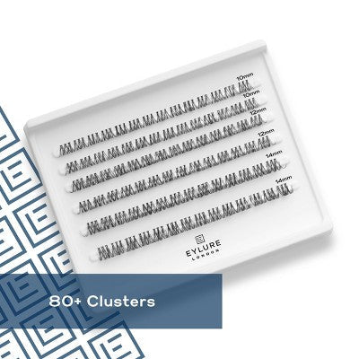 Eylure Volume &amp; Curl Clusters False Eyelashes 84ct - Imperfect Box