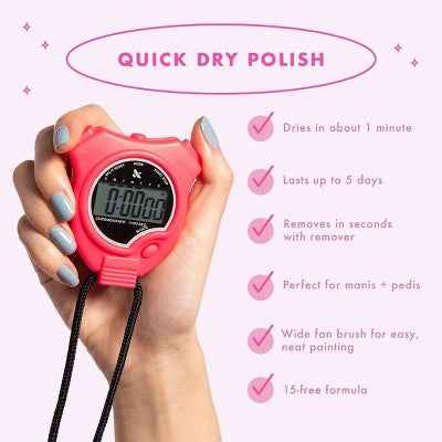 Olive &amp; June Quick Dry Top Coat Nail Polish Fairy 0.92 fl oz - New