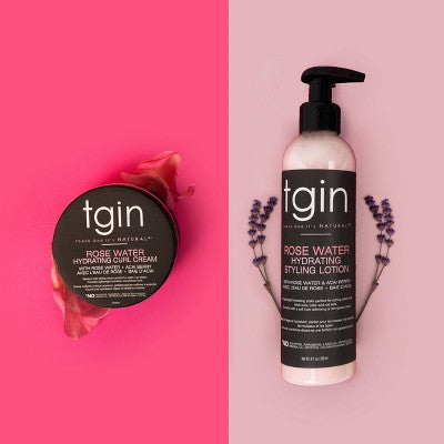 TGIN Rose Water Hydrating Curl Cream 12 fl oz - Imperfect Container by This is Beauty US