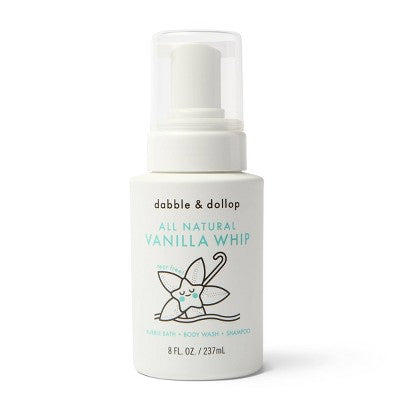 Dabble &amp; Dollop Kids 3-in-1 Shampoo, Body Wash &amp; Bubble Bath Vanilla Whip 10 fl oz - New