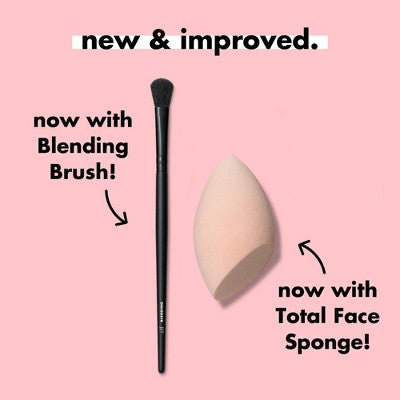 e.l.f. Full Face; Eye Makeup Brush Set With Travel Case 12pc - Imperfect Box by This is Beauty US