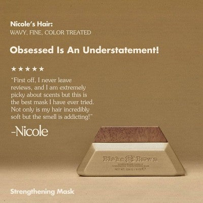 Blake Brown Fundamental Strengthening Mask Sandalwood Vanille &amp; Warm Vanilla Fragrance 8 fl oz - New by This is Beauty US