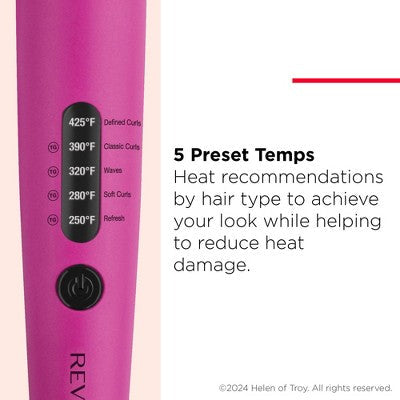 Revlon Easy Heat Precision Hair Curling Iron 1" - Imperfect Box by This is Beauty US