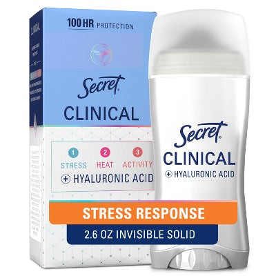 Secret Clinical Strength Invisible Solid Antiperspirant &amp; Deodorant 2.6oz - Imperfect Box