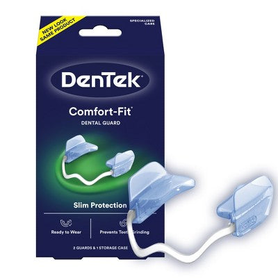 DenTek Comfort-Fit Dental Guard for Nighttime Teeth Grinding 2ct with Storage Case - Imperfect Box by This is Beauty US