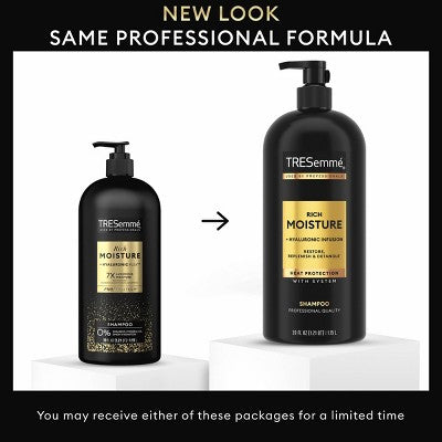 Tresemme Rich Moisture Hydrating Shampoo with Pump for Dry Hair 39 fl oz - Imperfect Container by This is Beauty US