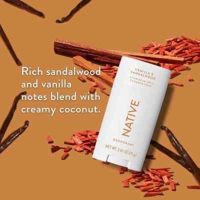 Native Solid Deodorant Vanilla &amp; Sandalwood 2.65oz - Imperfect Container
