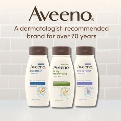 Aveeno Stress Relief Body Wash with Lavender &amp; Chamomile 33oz - New by This is Beauty US