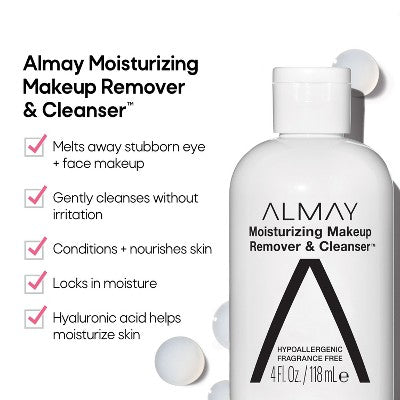 Almay Moisturizing Makeup Remover &amp; Cleanser 4 fl oz - Imperfect Container