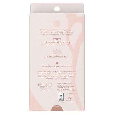 Venus For Pubic Hair and Skin Value Pack Razor Handle + 4 Blade Refills - Missing Box