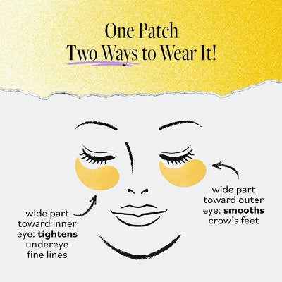 derma e Vitamin C Bright Eyes Hydro Gel Patches 60ct - New