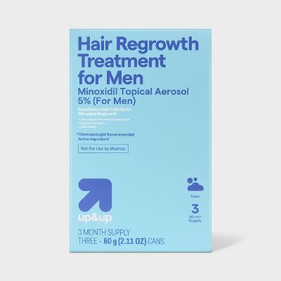 Foam Hair Regrowth Treatment For Men 2.11oz/3ct up&amp;up - Imperfect Box