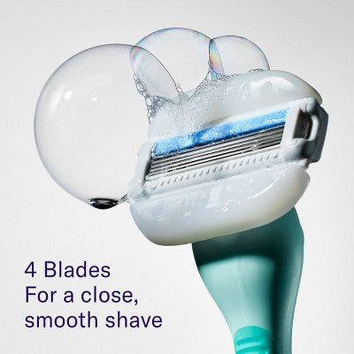 Flamingo Moisture Plus with 2 Razor Blade Cartridges Seafoam - Imperfect Box by This is Beauty US