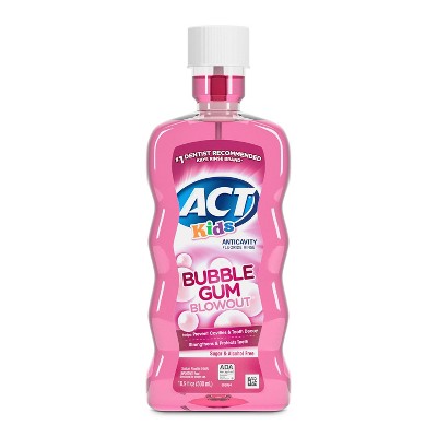 ACT Kids Bubblegum Anticavity Fluoride Mouthwash 16.9 fl oz - New by This is Beauty US